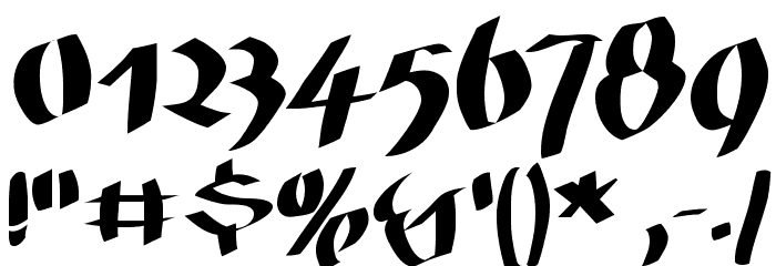 FatGrafCalliklein Font OTHER CHARS