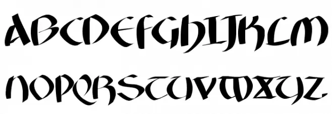 FatGrafCalliklein Schriftart Groß