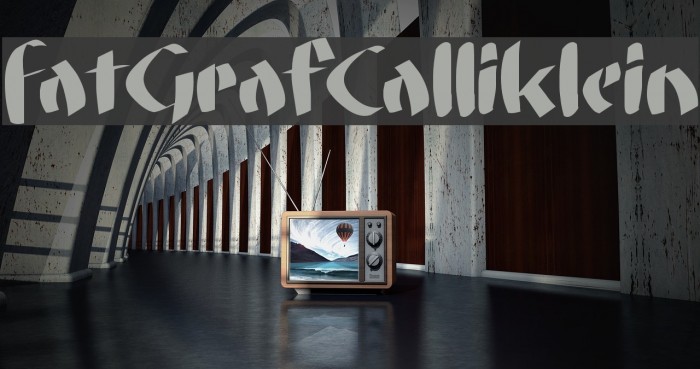 FatGrafCalliklein Font examples