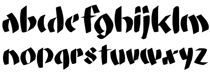 FatGrafCalliklein Font LOWERCASE