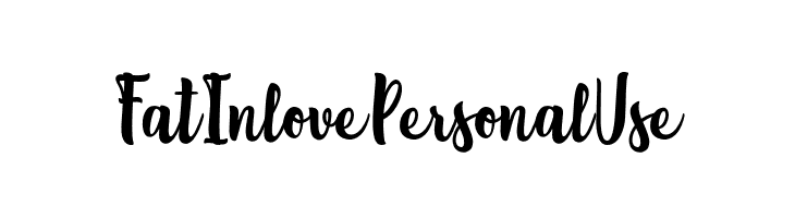 FatInlovePersonalUse  नि: शुल्क फ़ॉन्ट्स डाउनलोड