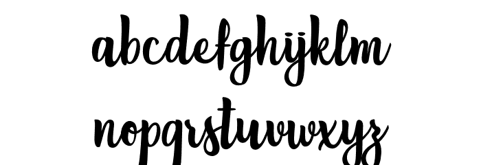 FatInlovePersonalUse Font LOWERCASE
