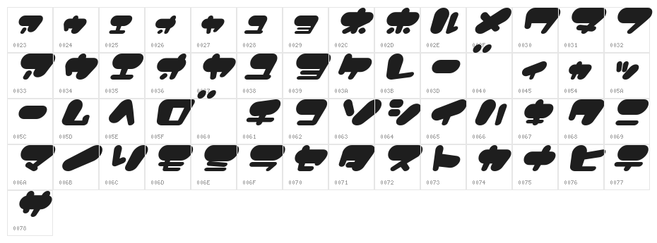 FatManLite Character Map