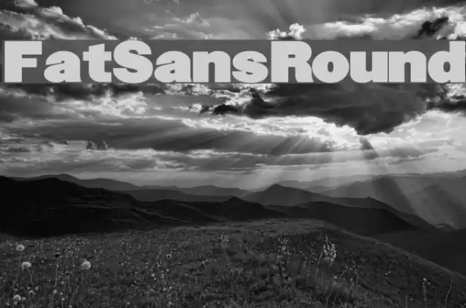FatSansRound Font examples