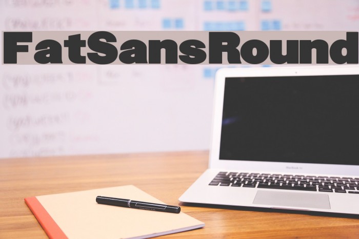 FatSansRound Font examples