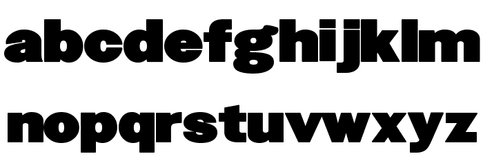 FatSansRound Font LOWERCASE