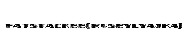 FatStack BB(RUS BY LYAJKA)  Frei Schriftart Herunterladen
