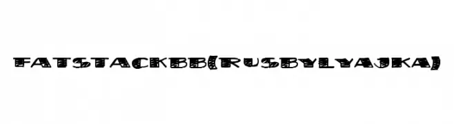 FatStack BB(RUS BY LYAJKA)  font caratteri gratis