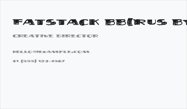 FatStack BB(RUS BY LYAJKA) Business Card
