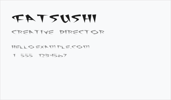 FatSushi Business Card