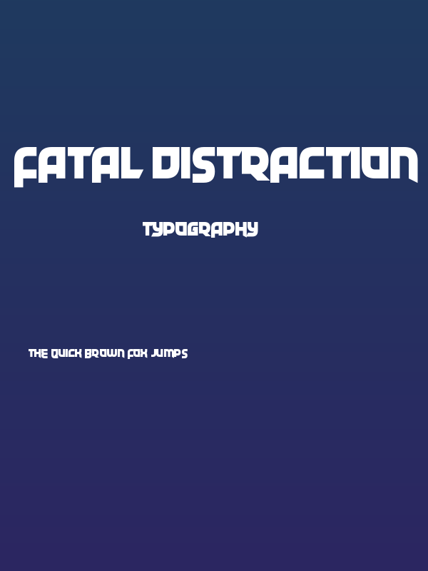 Fatal Distraction Poster
