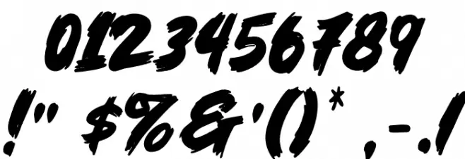 Fatal Fighter Schriftart Anderer Schreiben