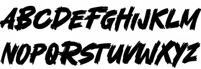 Fatal Fighter Шрифта ВЕРХНИЙ