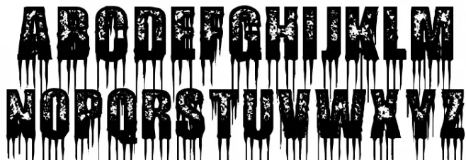 Fatal Frost Schriftart Groß
