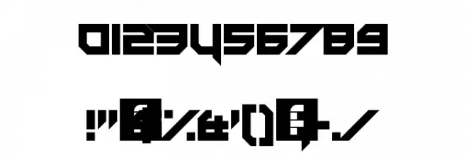 Fatality's Edge Regular Font OTHER CHARS
