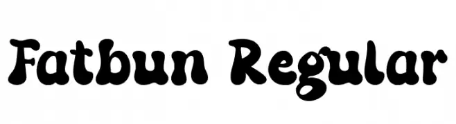 Fatbun Regular  font caratteri gratis