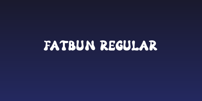 Fatbun Regular Social Header