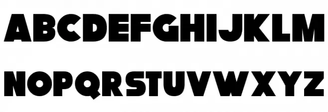 Fatcat Font UPPERCASE