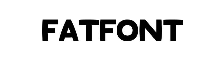 Fatfont Schriftart