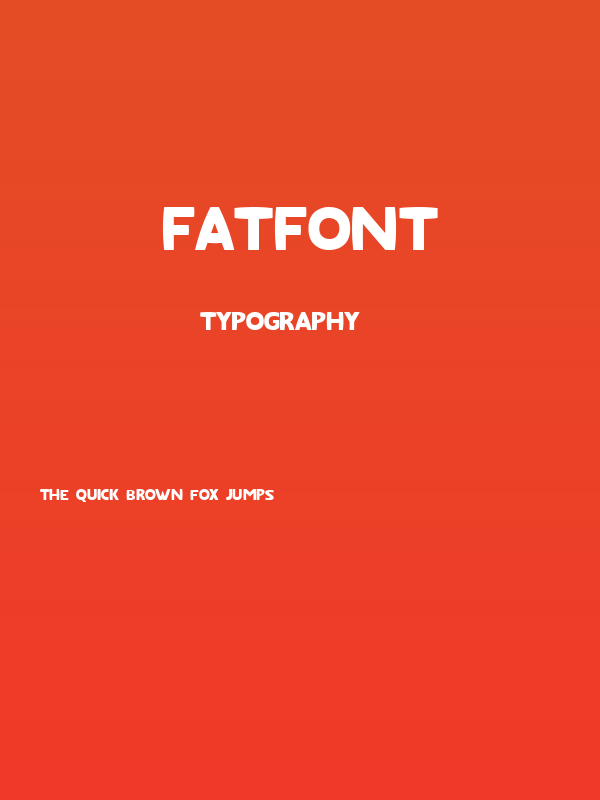 Fatfont Poster