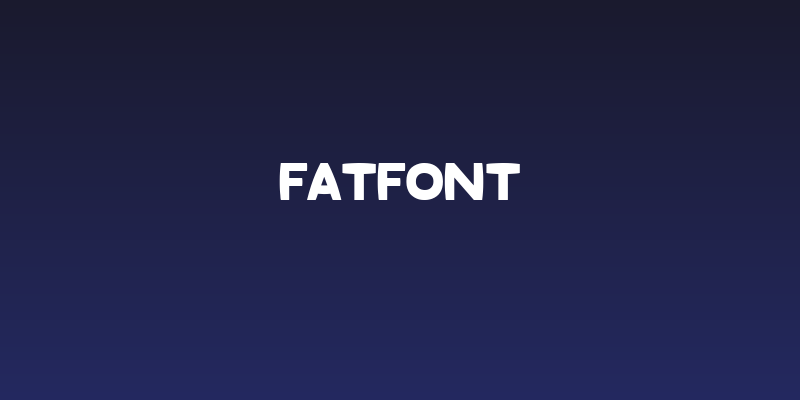 Fatfont Social Header