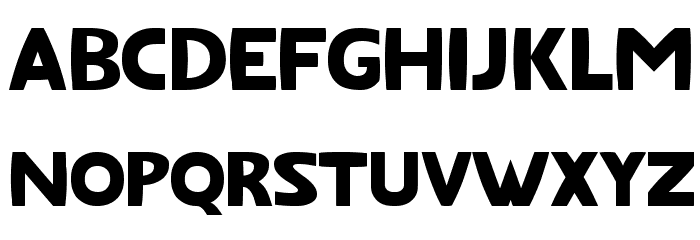 Fatfont Schriftart Kleinbuchstaben