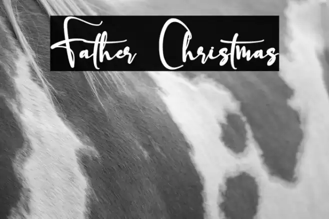 Father Christmas Font examples