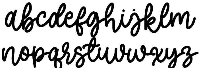 Father Farmhouse Script Font LOWERCASE