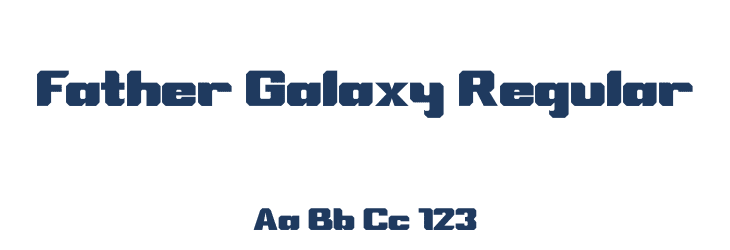Father Galaxy Regular Font Preview