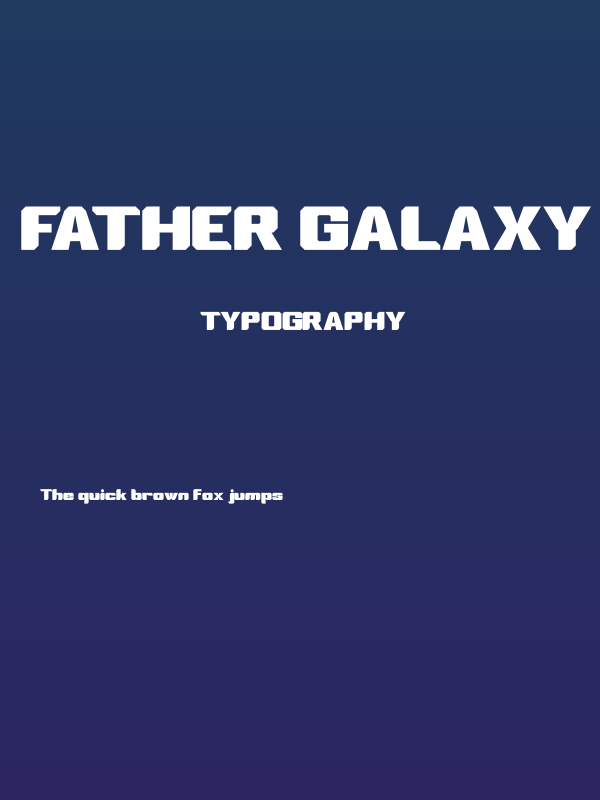 Father Galaxy Regular Poster