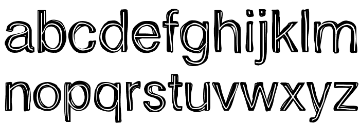 Father Nelson Regular Font LOWERCASE