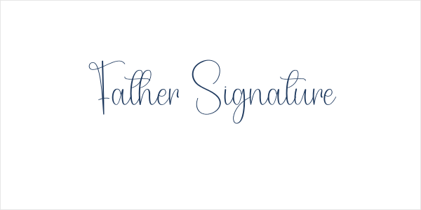 Father Signature Logo