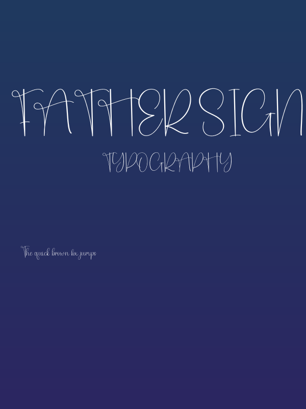 Father Signature Poster