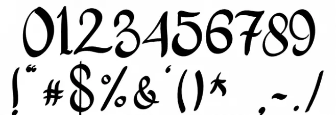 Father Sweety Font OTHER CHARS