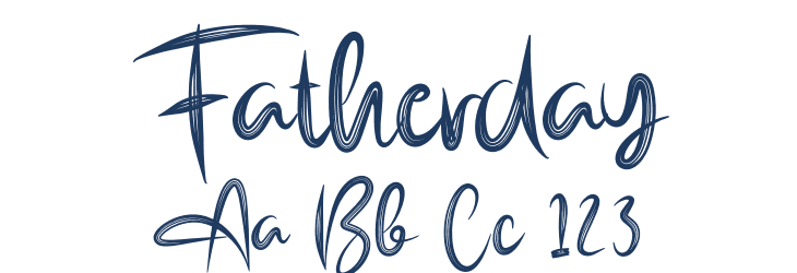 Fatherday Font Preview