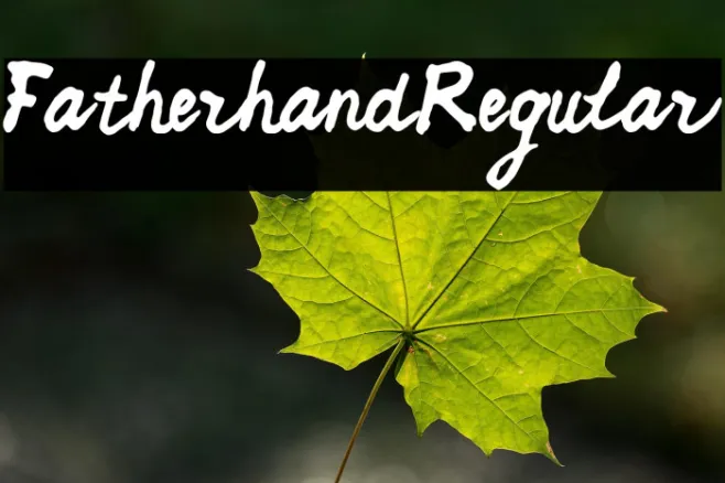 FatherhandRegular Example 1