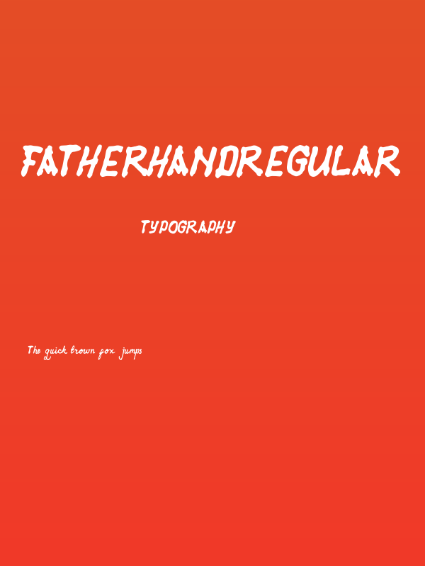 FatherhandRegular Poster