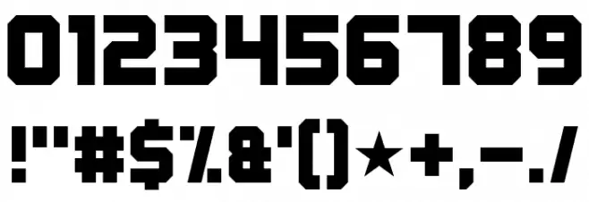 Fatherland Faker Font OTHER CHARS