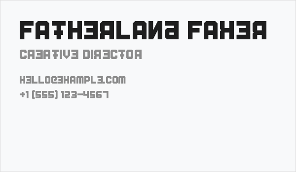 Fatherland Faker Business Card