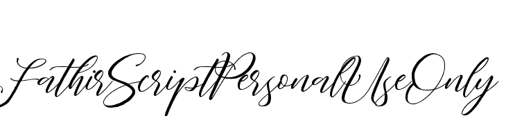 Fathir Script Personal Use Only  font caratteri gratis