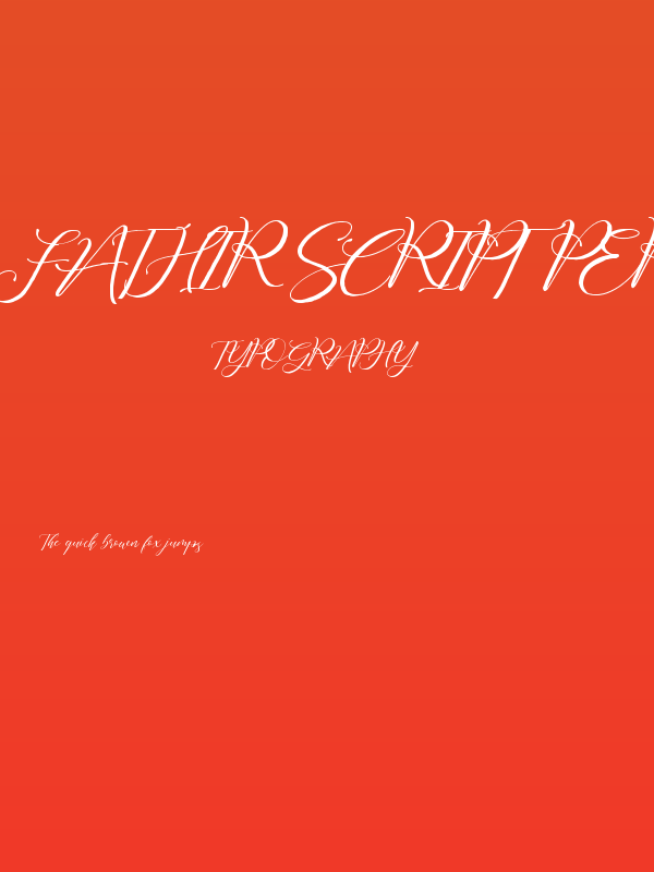 Fathir Script Personal Use Only Poster