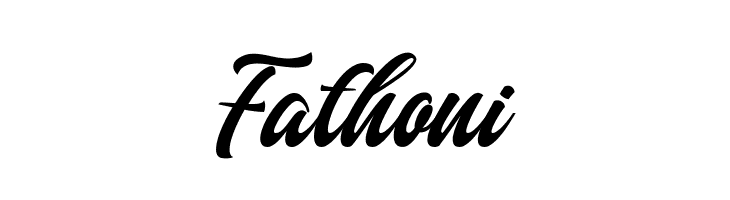 Fathoni  font caratteri gratis