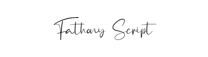 Fathony Script  baixar fontes gratis