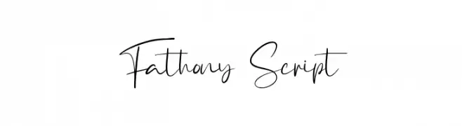 Fathony Script  नि: शुल्क फ़ॉन्ट्स डाउनलोड