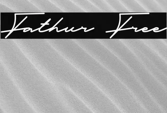 Fathur Free Font examples