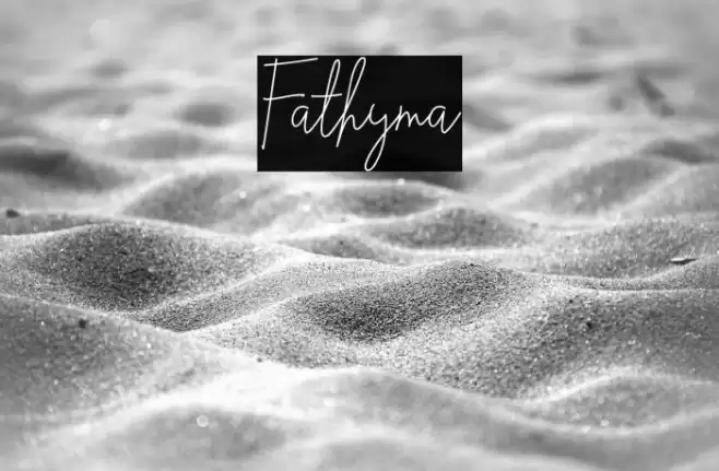 Fathyma Font examples