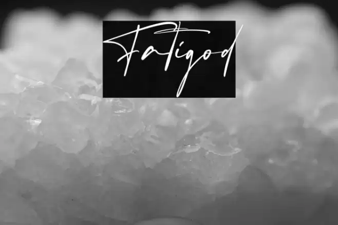 Fatigod Font examples