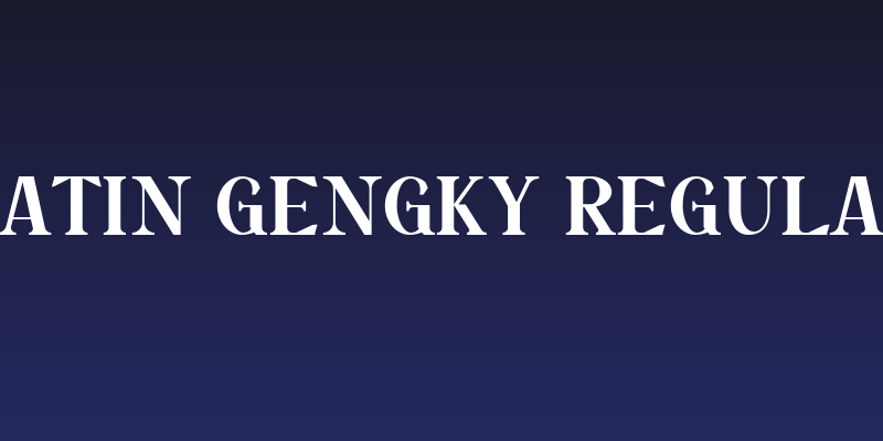 Fatin Gengky Regular Social Header