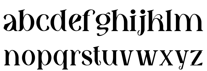 Fatin Gengky Regular Font LOWERCASE