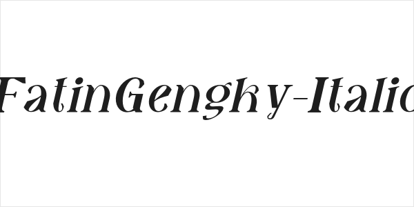 FatinGengky-Italic Logo